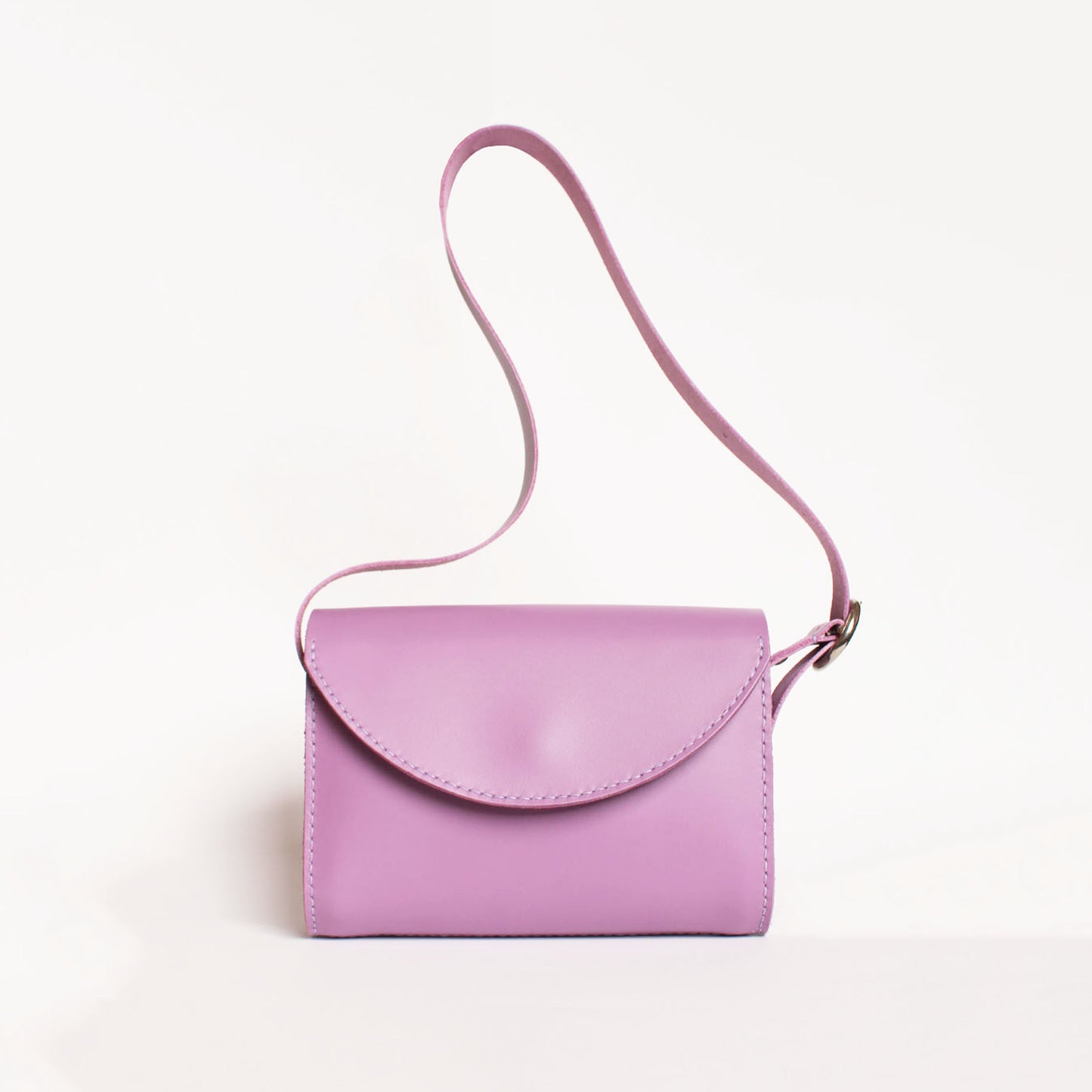 Sac Camélia - Anse / Cuir Mauve